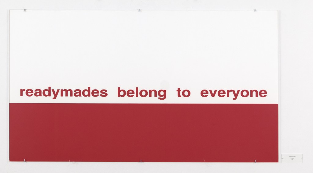 Alain Clairet, Untitled, 1987, screenprint on paper and title card with text: “Alain Clairet 1987”, 31.1 x 55.5 in.